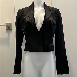 Gorgeous Fullcircle Y2K Gallery tailored ladies tuxedo jacket size small